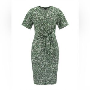 NWOT Halogen Green Sheath Midi Dress “Mad Men” size XS Career Work Cocktail Work